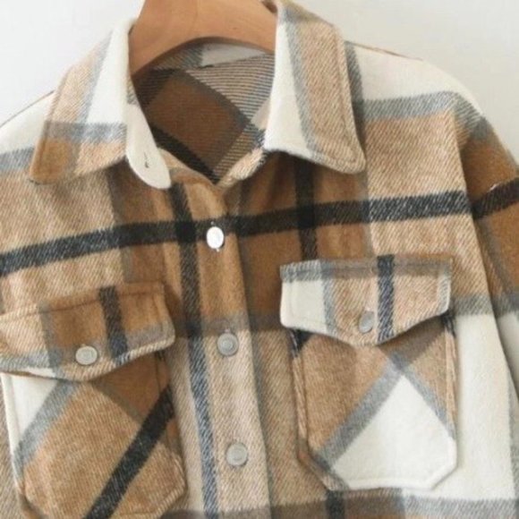 ❌SOLD OUT❌STAYCATION BROWN SHACKET - Picture 2 of 4